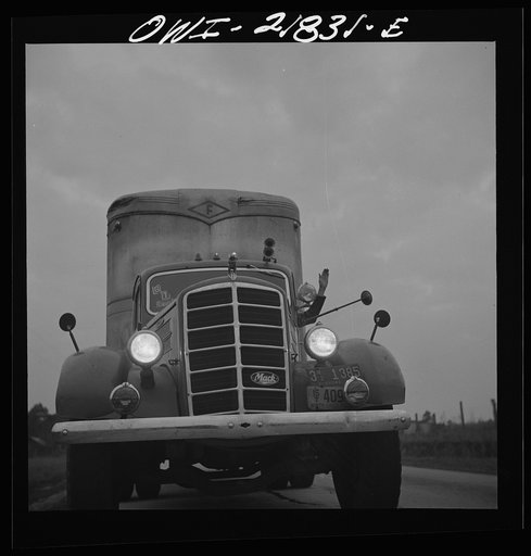 Untitled photo, possibly related to: Truck from Montgomery, Alabama coming into Pensacola, Florida on U.S. Highway 29