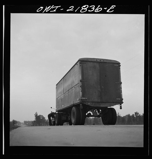 Untitled photo, possibly related to: Truck from Montgomery, Alabama coming into Pensacola, Florida on U.S. Highway 29