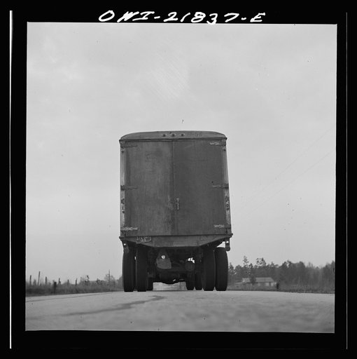 Truck from Montgomery, Alabama coming into Pensacola, Florida on U.S. Highway 29
