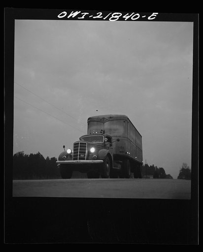 Truck from Montgomery, Alabama coming into Pensacola, Florida on U.S. Highway 29