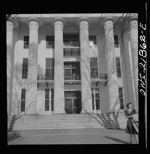 Untitled photo, possibly related to: Montgomery, Alabama. State government employees leaving work. State capitol