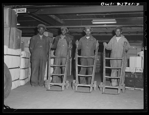 Charlotte, North Carolina. Loading platform of the Associated Transport Company