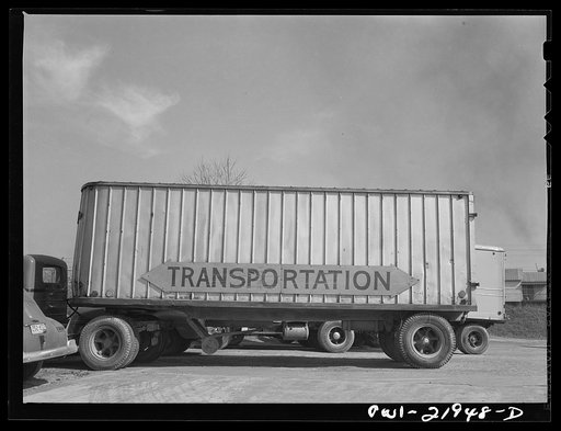 Charlotte, North Carolina. Truck trailer