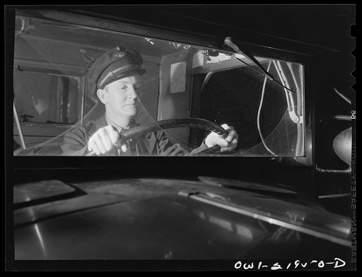 Untitled photo, possibly related to: Earl Callam, truck driver, enroute to Atlanta