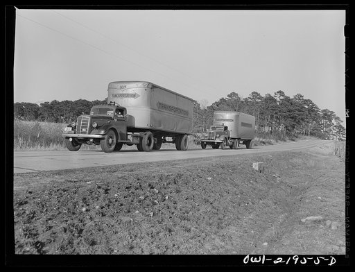 Jim Bishop and Joe Crow enroute to Montgomery, Alabama from Atlanta on U.S. Highway 29 in Georgia