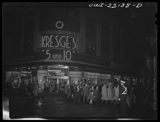 Baltimore, Maryland. Thursday night shoppers