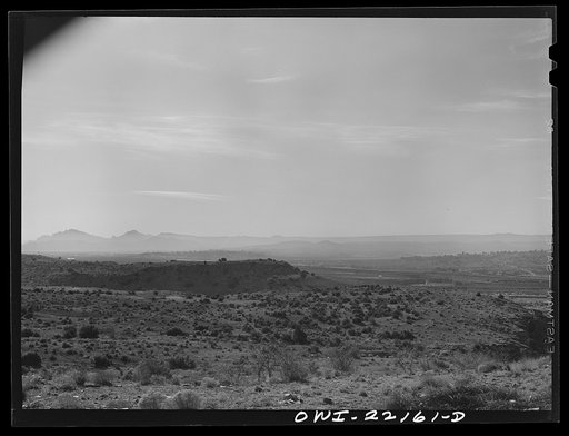 Untitled photo, possibly related to: Gallup (vicinity), New Mexico. General view of the countryside