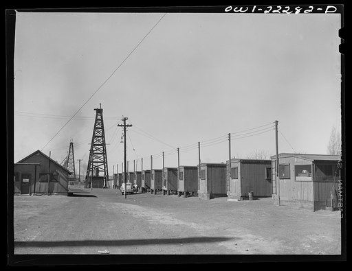 Gallup, New Mexico. Houses for Indian and Mexican workers employed at the Atchison, Topeka and Santa Fe Railroad shops
