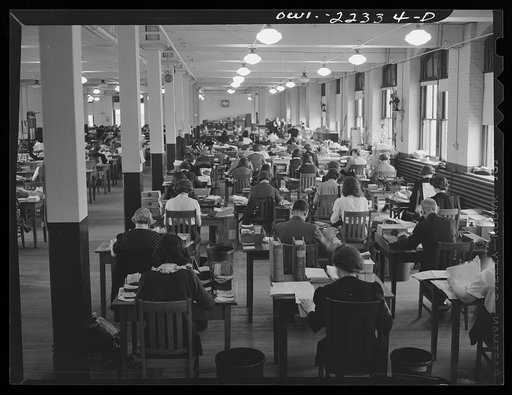 Philadelphia, Pennsylvania. General view of the office at the W. Atlee Burpee Company, seed dealers