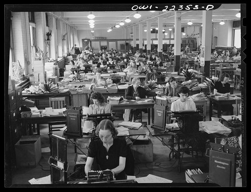 Untitled photo, possibly related to: Philadelphia, Pennsylvania. A general view of the office at the W. Atlee Burpee Company, seed dealers
