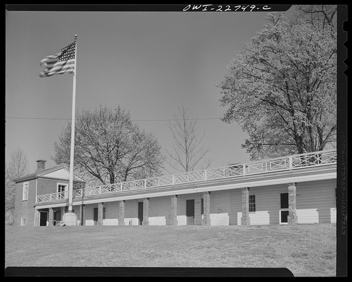 Charlottesville, Virginia. Servant quarters of Monticello, home of Thomas Jefferson