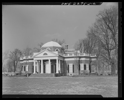 Untitled photo, possibly related to: Charlottesville, Virginia. Monticello, the home of Thomas Jefferson