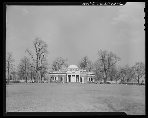 Charlottesville, Virginia. Monticello, the home of Thomas Jefferson