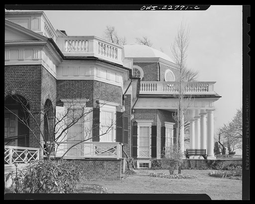 Charlottesville, Virginia. Monticello, the home of Thomas Jefferson