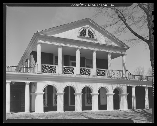 Charlottesville, Virginia. Faculty home on the campus of the University of Virginia