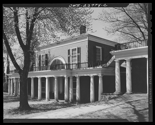 Charlottesville, Virginia. Faculty home on the campus of the University of Virginia