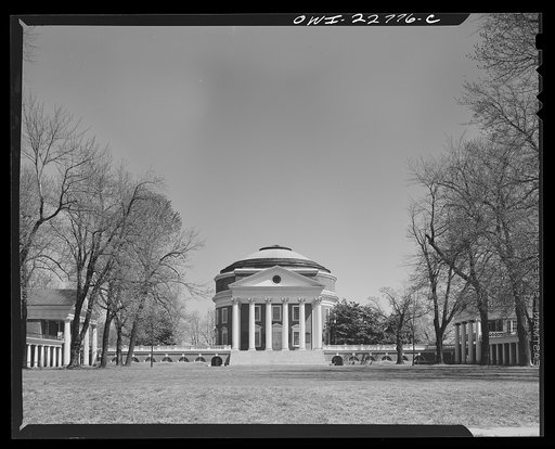 Untitled photo, possibly related to: Charlottesville, Virginia. Rotunda of the library of the University of Virginia