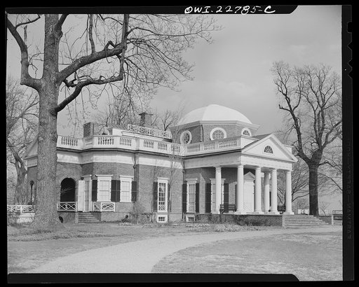 Charlottesville, Virginia. Monticello, the home of Thomas Jefferson