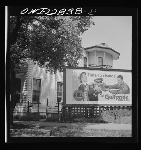 New Orleans, Louisiana. Gasoline advertisement