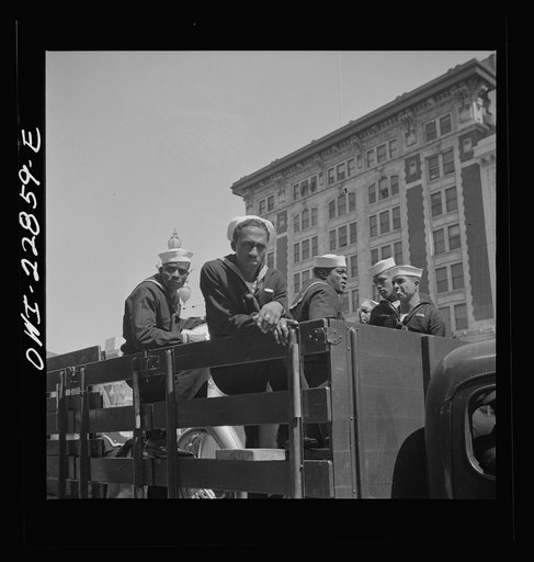 Untitled photo, possibly related to: New Orleans, Louisiana. Negro sailors