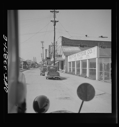 Franklin, Saint Mary Parish], Louisiana. Truck entering on U.S. Highway 90