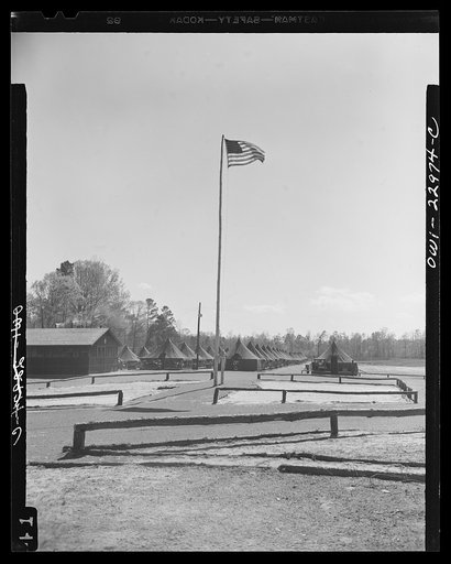Camp Lejeune, New River, North Carolina. Scene of the 51st Composite Battalion, U.S. Marine Corps