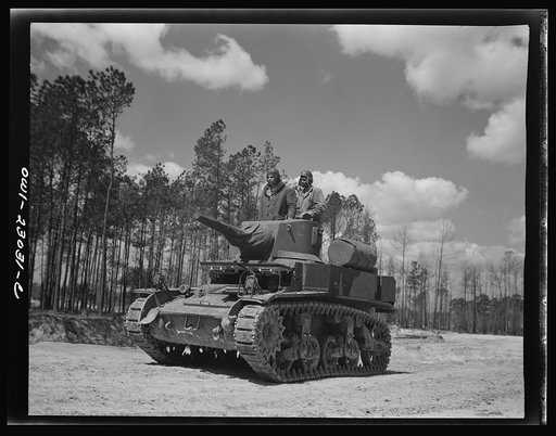 Negro Marines prepare for action. Breaking a tradition of 167 years, the U.S. Marine Corps started enlisting Negroes on June 1, 1942. The first class of 1,200 Negro volunteers began their training three months later as members of the 51st Composite Defense Battalion at Montford Point, a section of t