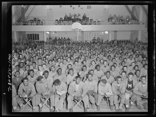 Camp Lejeune, New River, North Carolina. A social gathering of the 51st Composite Battalion, U.S. Marine Corps