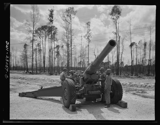 Negro Marines prepare for action. Breaking a tradition of 167 years, the U.S. Marine Corps started enlisting Negroes on June 1, 1942. The first class of 1,200 Negro volunteers began their training three months later as members of the 51st Composite Defense Battalion at Montford Point, a section of t