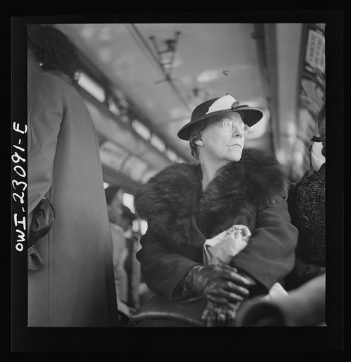 Washington, D.C. A streetcar passenger