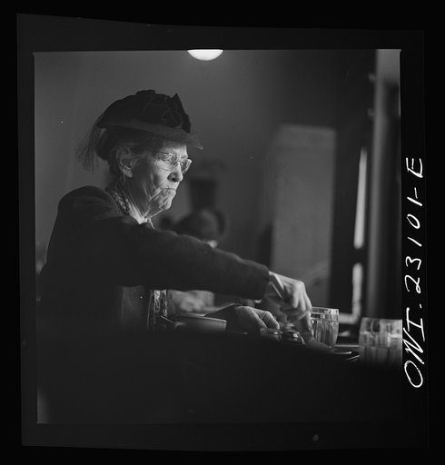 Washington, D.C. A cafeteria patron