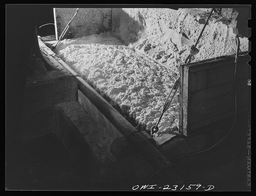 Lufkin, Texas. Southland paper mill. Ground wood coming out of the grinding machines