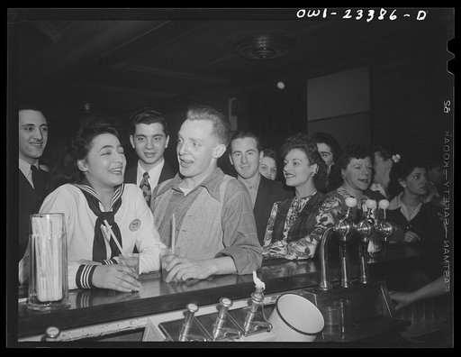 Buffalo, New York. Soda bar at the swingshift dance held weekly at the Main-Utica ballroom. Drinking of hard liquor is forbidden