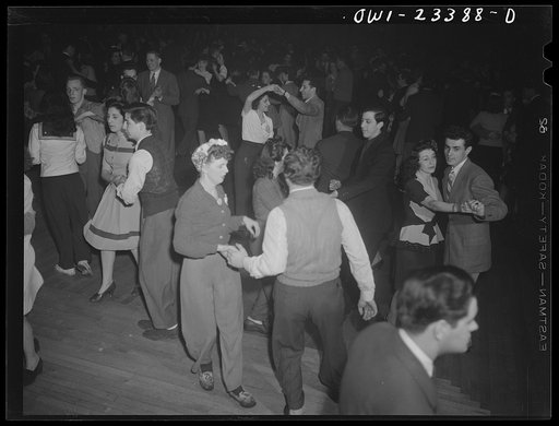 Buffalo, New York. Swingshift dance held weekly at the Main-Utica ballroom from midnight to four a.m.