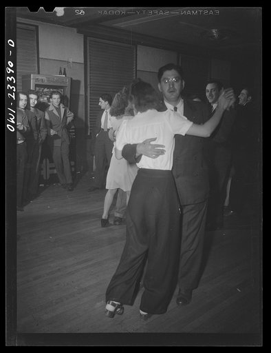 Untitled photo, possibly related to: Buffalo, New York. Swingshift dance held weekly at the Main-Utica ballroom from midnight to four a.m.