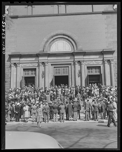 Untitled photo, possibly related to: Washington, D.C. Church on Connecticut Avenue on Easter Sunday morning