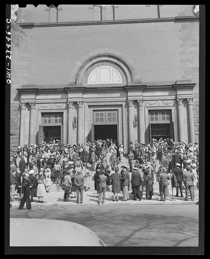 Untitled photo, possibly related to: Washington, D.C. Church on Connecticut Avenue on Easter Sunday morning