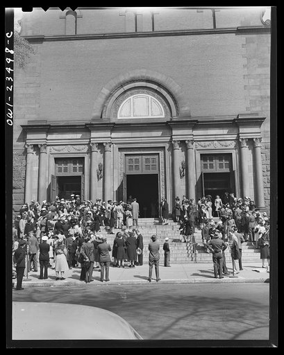Untitled photo, possibly related to: Washington, D.C. Church on Connecticut Avenue on Easter Sunday morning
