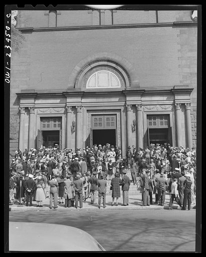 Untitled photo, possibly related to: Washington, D.C. Church on Connecticut Avenue on Easter Sunday morning