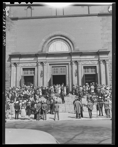 Untitled photo, possibly related to: Washington, D.C. Church on Connecticut Avenue on Easter Sunday morning