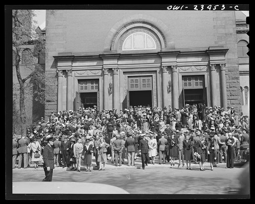 Washington, D.C. Church on Connecticut Avenue on Easter Sunday morning