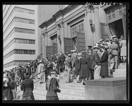 Untitled photo, possibly related to: Washington, D.C. Longfeller building during the Easter season