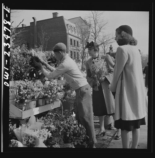 Washington, D.C. Easter flower stand
