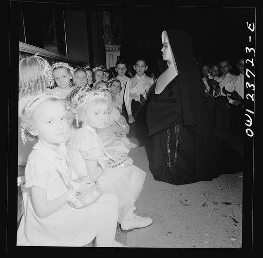 Untitled photo, possibly related to: Buffalo, New York. Easter high mass at the Corpus Christi church in the Polish community