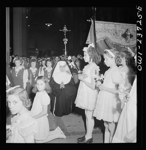 Buffalo, New York. Easter high mass at the Corpus Christi church in the Polish community