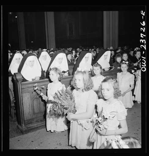Buffalo, New York. Procession and high mass at the Corpus Christi church in the Polish community