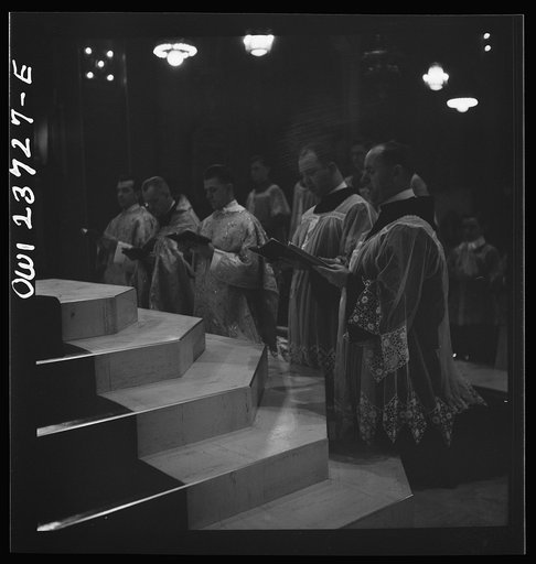 Untitled photo, possibly related to: Buffalo, New York. Easter high mass at the Corpus Christi church in the Polish community