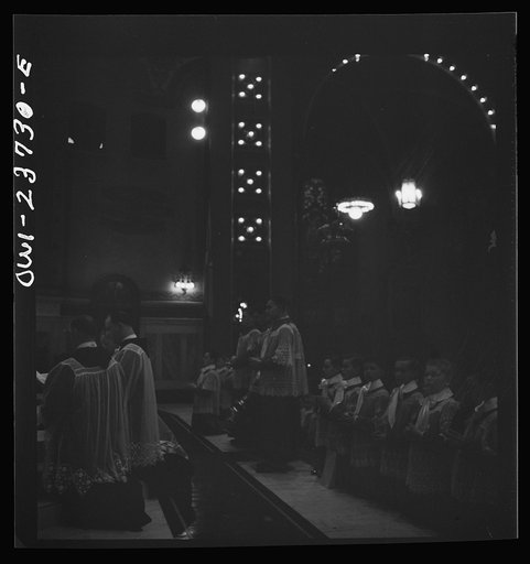 Untitled photo, possibly related to: Buffalo, New York. Easter high mass at the Corpus Christi church in the Polish community