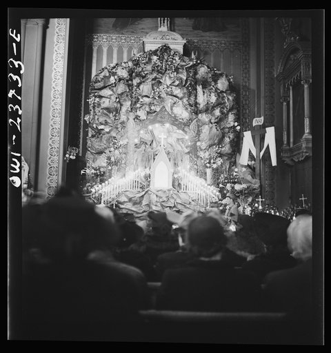 Untitled photo, possibly related to: Buffalo, New York. Easter high mass at the Corpus Christi church in the Polish community
