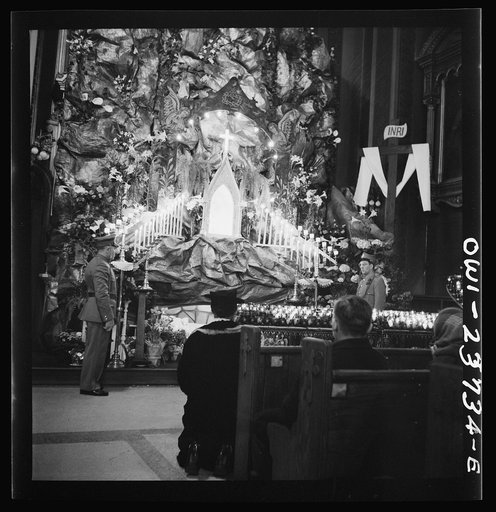 Untitled photo, possibly related to: Buffalo, New York. Easter high mass at the Corpus Christi church in the Polish community